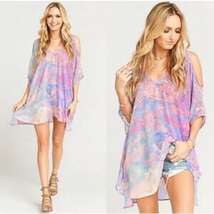 Show Me Your Mumu Size L Pastel Floral Peta Boo Malibu Love Inns Tunic Top